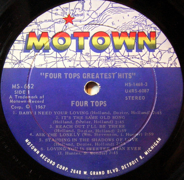 Four Tops - Four Tops Greatest Hits - LP 3