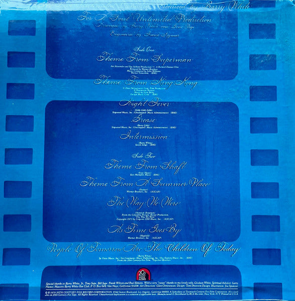 The Love Unlimited Orchestra - Super Movie Themes - Just A Little Bit Different - LP 2
