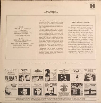 Dave Brubeck - Gone With The Wind - LP 2