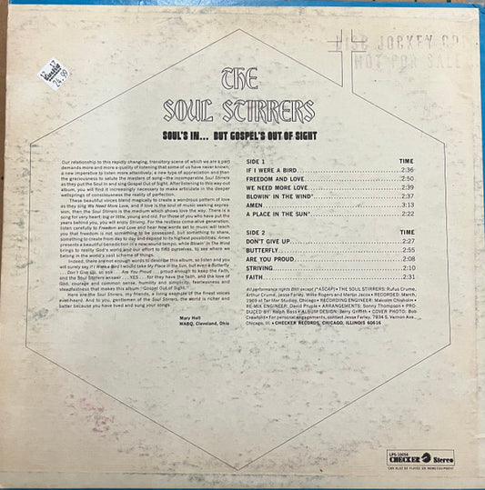 The Soul Stirrers - Soul's In... But Gospel's Out Of Sight - LP 2