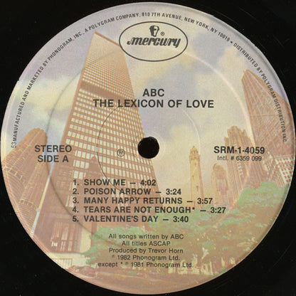 ABC - The Lexicon Of Love - LP 3