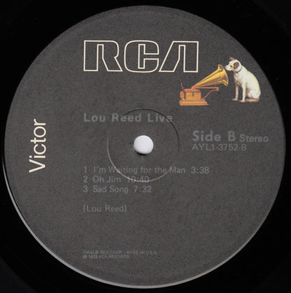 Lou Reed - Lou Reed Live - LP 4