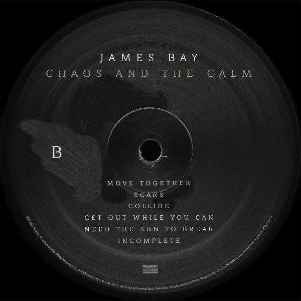 James Bay - Chaos And The Calm - LP 3
