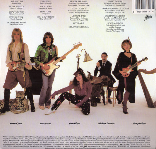 Heart - Greatest Hits / Live - Vinyl, LP, Compilation, Reissue, Stereo 2