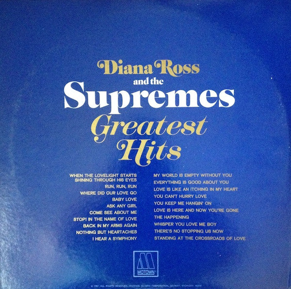 Diana Ross And The Supremes - Greatest Hits - LP 4