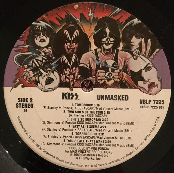 Kiss - Unmasked - LP 4