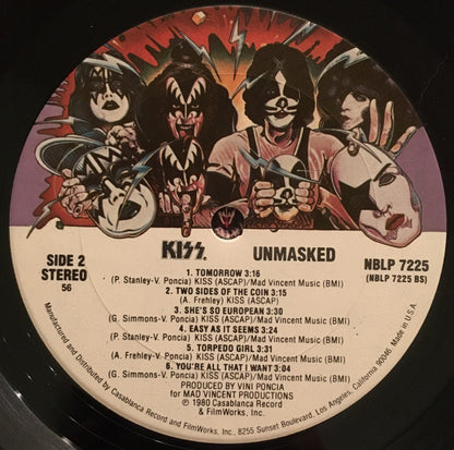 Kiss - Unmasked - LP 4