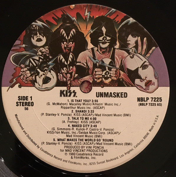 Kiss - Unmasked - LP 3