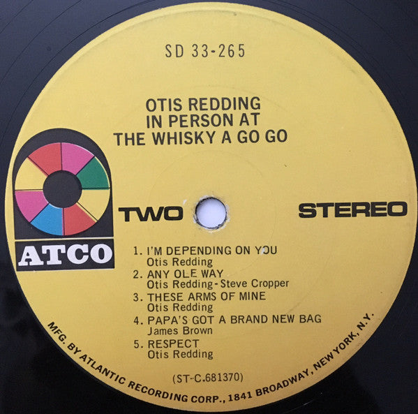 Otis Redding - In Person At The Whisky A Go Go - LP 4