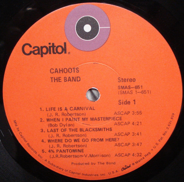 The Band - Cahoots - Vinyl, LP, Album, Stereo 4