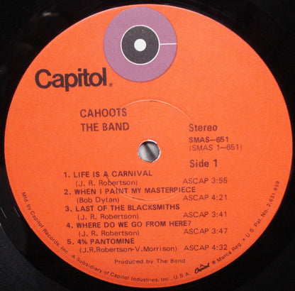 The Band - Cahoots - Vinyl, LP, Album, Stereo 4