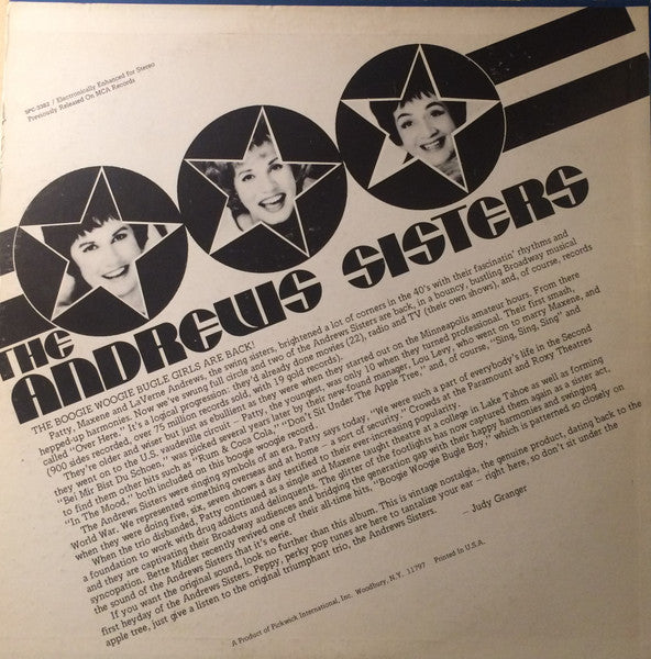 The Andrews Sisters - Sing, Sing, Sing - LP 2