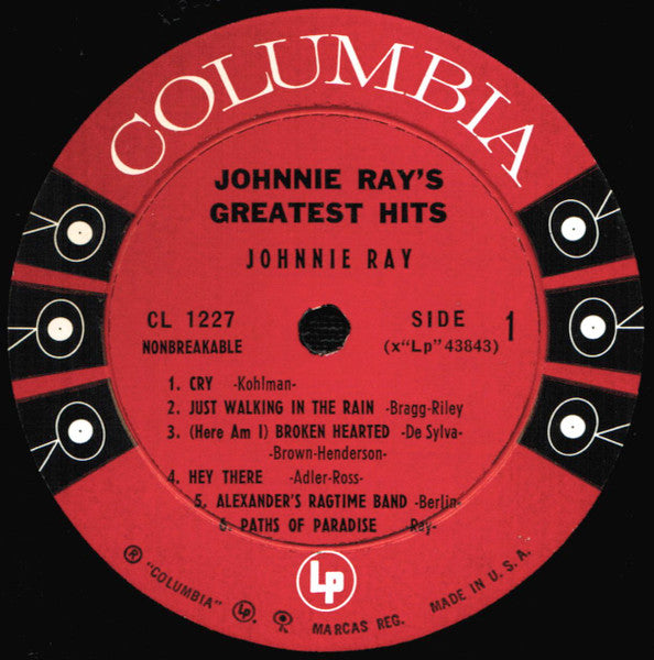 Johnnie Ray - Johnnie Ray's Greatest Hits - LP 3