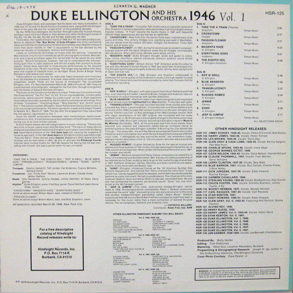 Duke Ellington And His Orchestra - The Uncollected Duke Ellington, Vol. 1, 1946 - LP 2