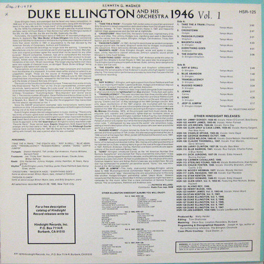 Duke Ellington And His Orchestra - The Uncollected Duke Ellington, Vol. 1, 1946 - LP 2
