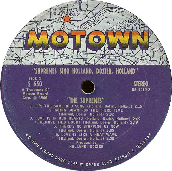 The Supremes - Supremes Sing Holland▪Dozier▪Holland - LP 4
