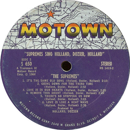 The Supremes - Supremes Sing Holland▪Dozier▪Holland - LP 4