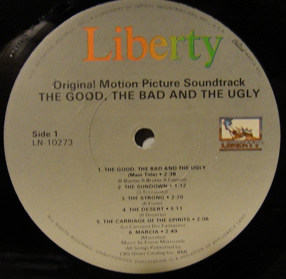 Ennio Morricone - The Good, The Bad And The Ugly (Original Motion Picture Soundtrack - LP 3