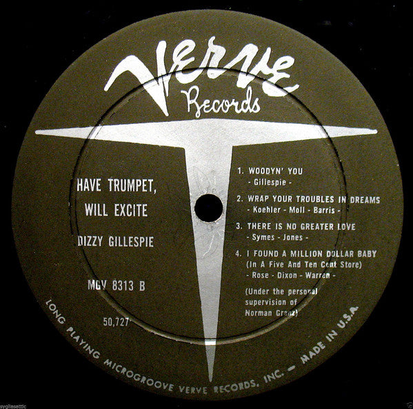 Dizzy Gillespie - Have Trumpet, Will Excite! - LP 4