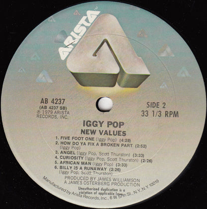 Iggy Pop - New Values - LP 4