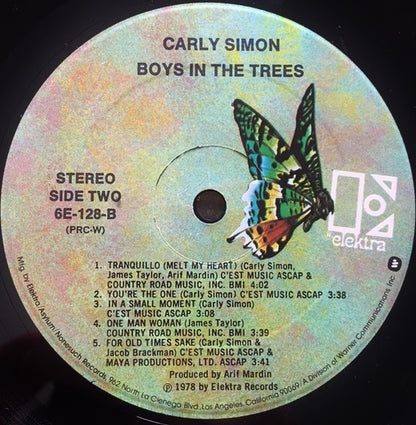 Carly Simon - Boys In The Trees - LP 5