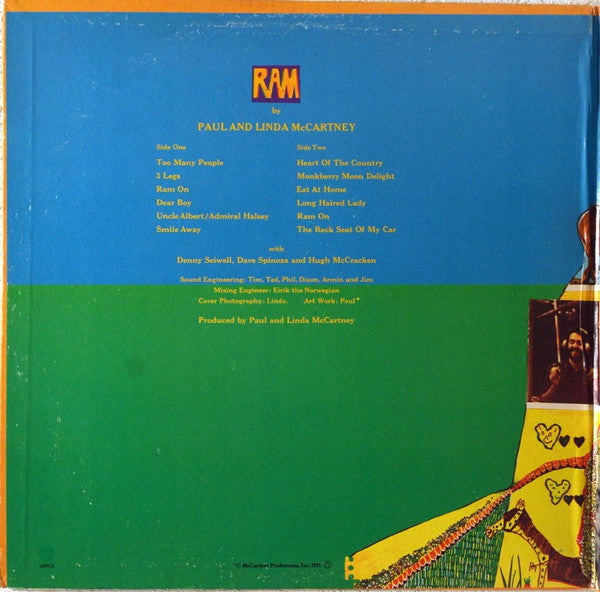 Paul & Linda McCartney - Ram - LP 2
