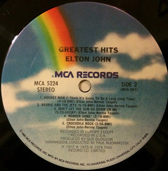 Elton John - Greatest Hits - LP 4
