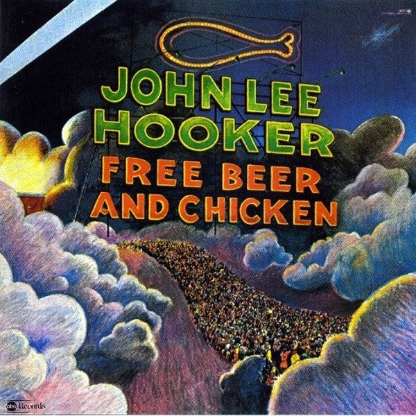 John Lee Hooker - Free Beer and Chicken - VINTAGE vinyl record for sale