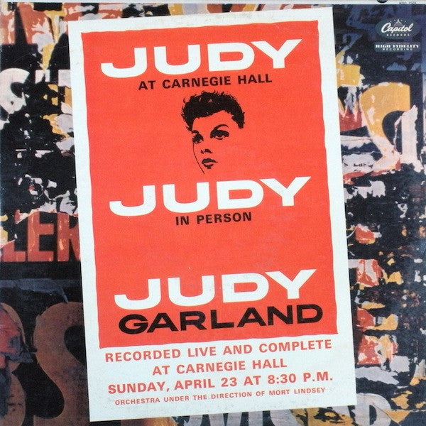 Judy Garland - At Carnegie Hall - VINTAGE vinyl record for sale