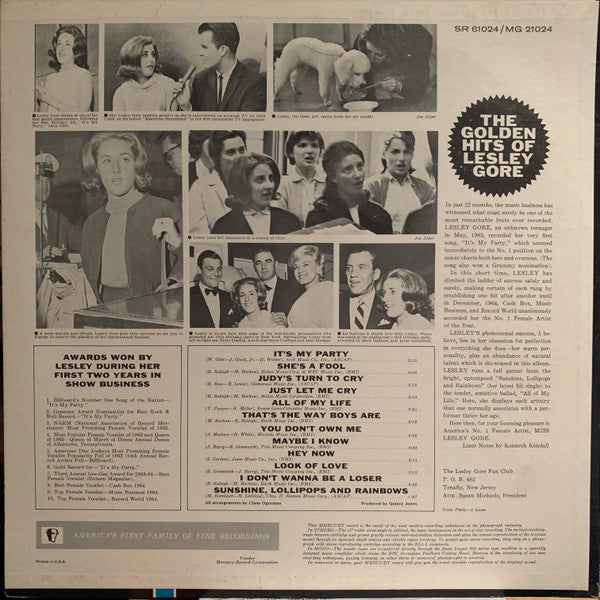 Lesley Gore - The Golden Hits Of Lesley Gore - LP 2