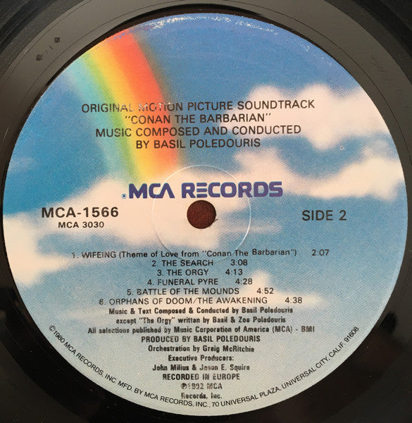 Basil Poledouris - Conan The Barbarian - Original Motion Picture Soundtrack - LP 4