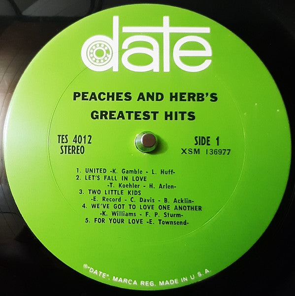 Peaches & Herb - Peaches & Herb's Greatest Hits - LP 3