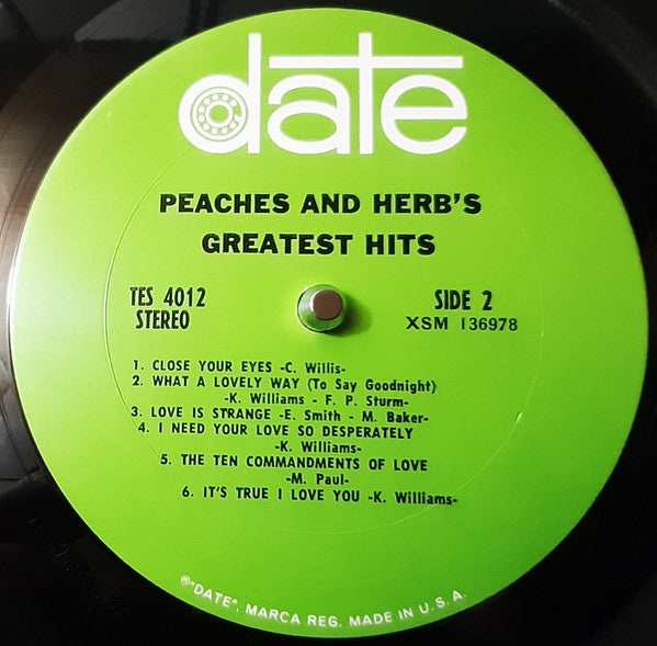 Peaches & Herb - Peaches & Herb's Greatest Hits - LP 4