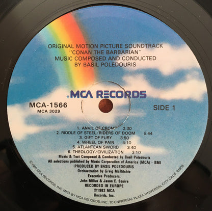 Basil Poledouris - Conan The Barbarian - Original Motion Picture Soundtrack - LP 3