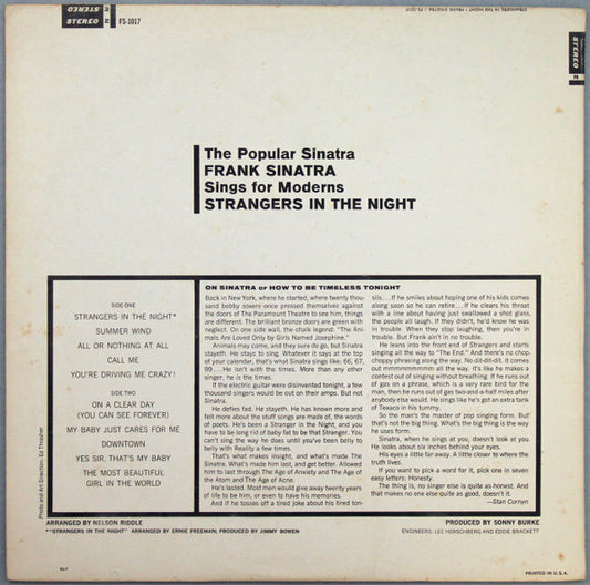 Frank Sinatra - Strangers In The Night - LP 2