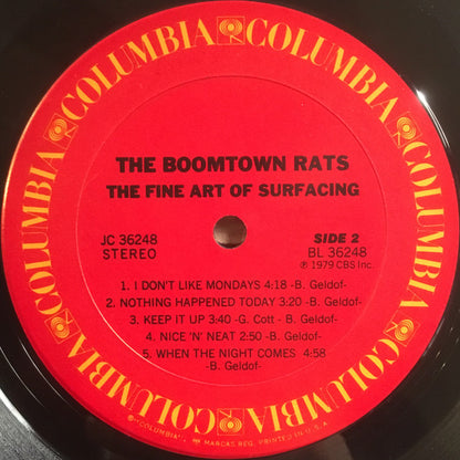The Boomtown Rats - The Fine Art Of Surfacing - LP 4