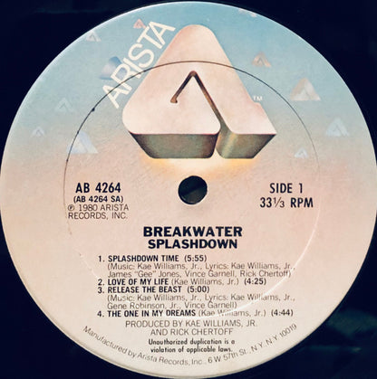 Breakwater - Splashdown - LP 3