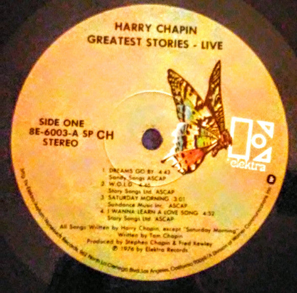 Harry Chapin - Greatest Stories - Live - LP 4