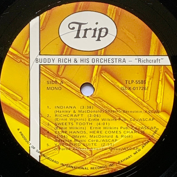 Buddy Rich And His Orchestra - Richcraft - Vinyl, LP, Album, Reissue, Mono 3