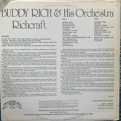 Buddy Rich And His Orchestra - Richcraft - Vinyl, LP, Album, Reissue, Mono 2