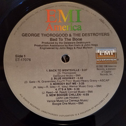 George Thorogood & The Destroyers - Bad To The Bone - LP 3