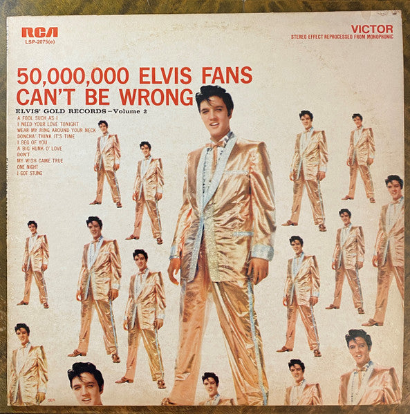 Elvis Presley - 50,000,000 Elvis Fans Can't Be Wrong (Elvis' Gold Records, Vol. 2) - LP