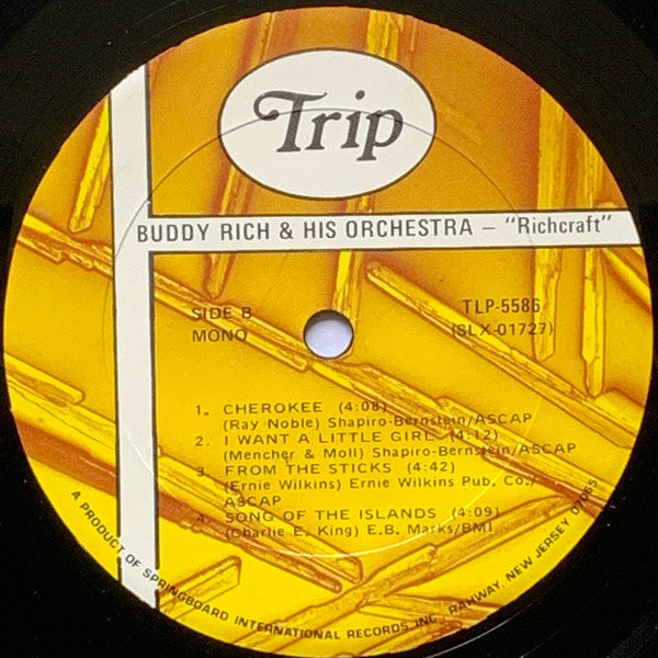 Buddy Rich And His Orchestra - Richcraft - Vinyl, LP, Album, Reissue, Mono 4