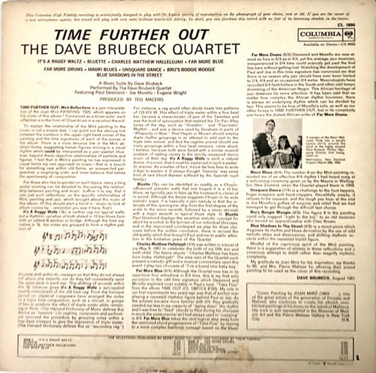 The Dave Brubeck Quartet - Time Further Out: Miro Reflections - LP 2