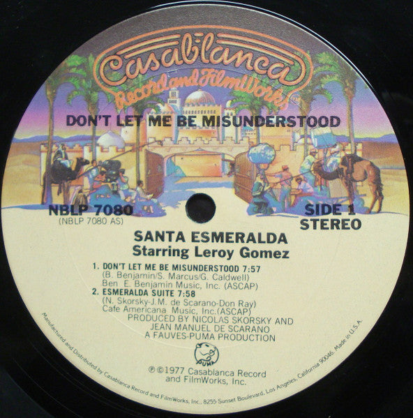 Santa Esmeralda Featuring Leroy Gomez - Don't Let Me Be Misunderstood - LP 3