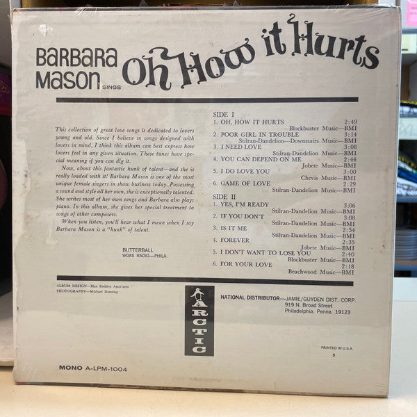 Barbara Mason - Oh How It Hurts - LP 2