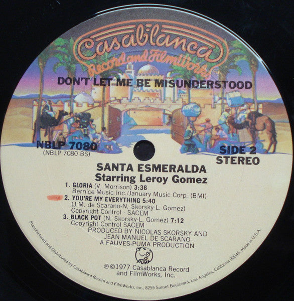 Santa Esmeralda Featuring Leroy Gomez - Don't Let Me Be Misunderstood - LP 4