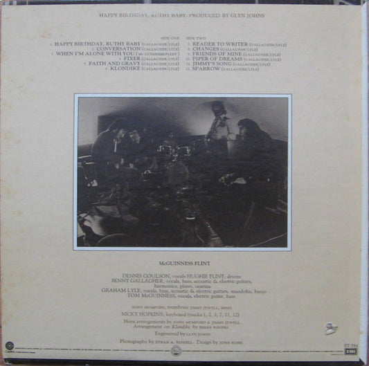 McGuinness Flint - Happy Birthday, Ruthy Baby - LP 2