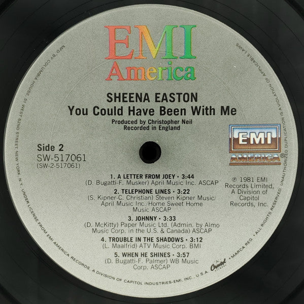 Sheena Easton - You Could Have Been With Me - LP 4