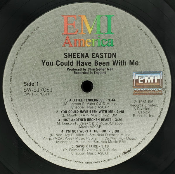 Sheena Easton - You Could Have Been With Me - LP 3